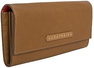 Cartera artesanal Celina color camel de piel