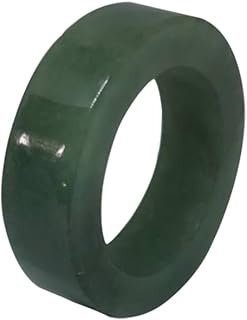 Anillo de jade imperial natural hecho a mano para hombre