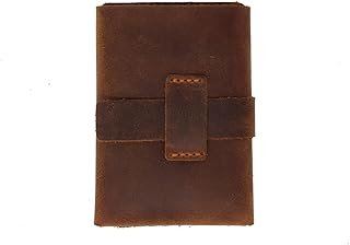 Cartera minimalista artesanal de piel crazy cobre