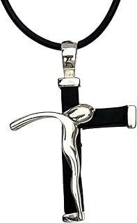 Collar cruz artesanal en plata 925 hecho en México