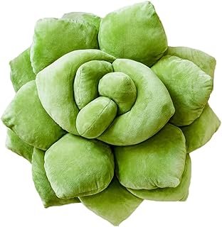 Almohada decorativa hoja suculenta artesanal para hogar y sofá