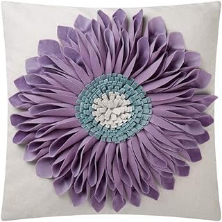Funda de almohada girasol hecha a mano decorativa 18×18