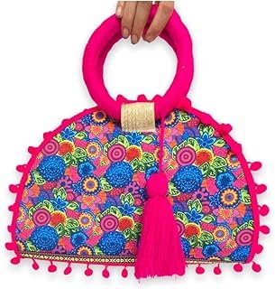 Bolsa de Palma Artesanal Azul para Playa y Ciudad