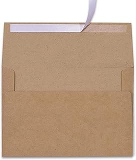 Sobres de invitación kraft café A4 artesanales elegantes