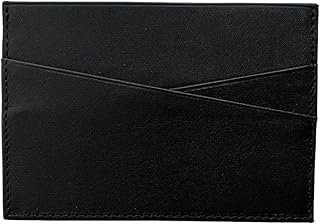 Tarjetero plano artesanal de piel personalizado