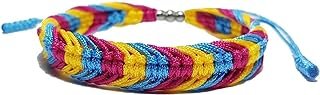Pulsera LGBT bisexual pansexual hecha a mano estilo boho tibetano