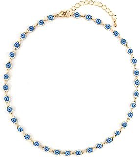 Gargantilla artesanal chapada en oro estilo noventas