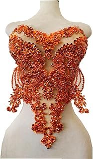 Broches de encaje hechos a mano con cristales de colores estilo artesanal