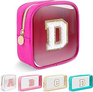 Mini cosmetiquera artesanal personalizada con inicial