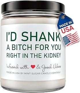 Vela artesanal para mejor amiga vertida a mano regalo emotivo