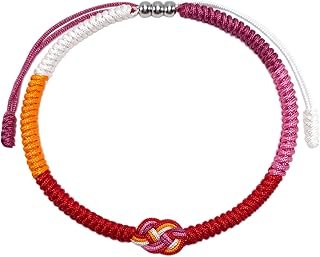 Pulsera orgullo LGBT Love Wins hecha a mano estilo tibetano