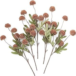 Flores artificiales terracota para centros de mesa y decoración artesanal