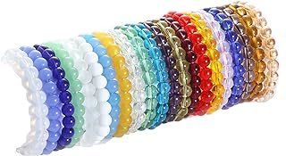 Pulseras elásticas de abalorios hechas a mano unisex