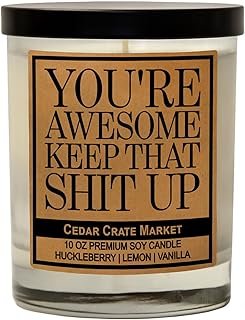 Vela divertida artesanal para regalo de amistad y celebraciones especiales