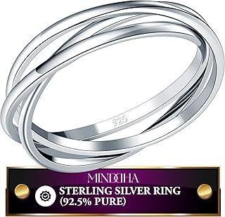 Anillo de plata 925 entrelazado de múltiples filas para regalo