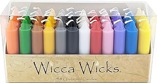 Velas artesanales de colores para rituales y decoración mágica