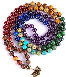 Pulsera 7 chakras mala hecha a mano para meditación
