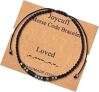Pulsera código morse inspiradora hecha a mano para regalar