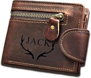 Cartera artesanal personalizada de piel con grabado