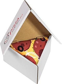Calcetines artesanales pizza regalo divertido unisex