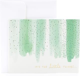 Tarjeta de agradecimiento minimalista artesanal