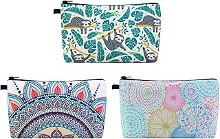 Set artesanal de cosmetiqueras florales portátiles