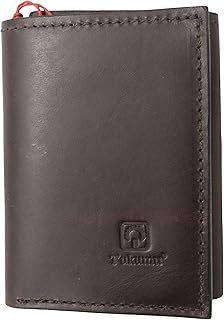 Cartera artesanal de piel de res modelo roble hecha a mano en México