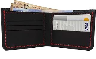 Cartera clásica artesanal para hombre de piel genuina