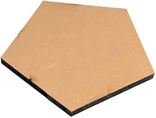 Set de 10 portavasos pentagonales de madera MDF artesanales