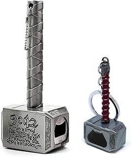 Llavero martillo abrebotellas artesanal regalo original para hombres