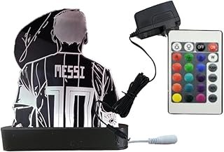 Lámpara LED acrílica RGB de Messi decorativa con control