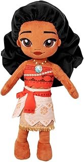 Muñeca Princesa Moana de Peluche Artesanal Suave y Bordada