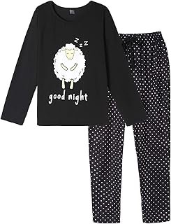 Pijama artesanal para mujer de manga larga a rayas