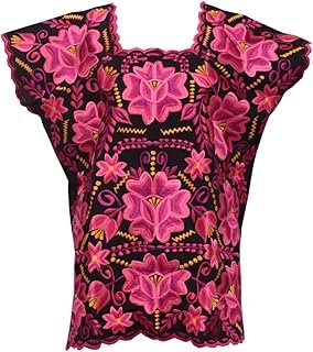 Blusa Huipil Yucateca Bordada a Mano Modelo Natalia