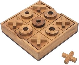 Tic Tac Toe de madera hecho a mano juego artesanal de viaje