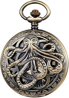 Reloj de bolsillo mecánico steampunk artesanal