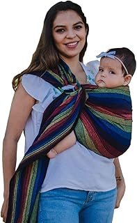 Bandolera Portabebés Artesanal Rebozo Yee Negro Indajani
