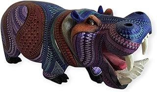 Alebrije Hipopótamo de Copal Artesanal Hecho a Mano