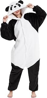 Pijama artesanal de panda unisex divertida y suave