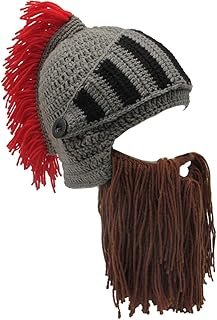 Gorro artesanal tejido para barba divertido y cálido