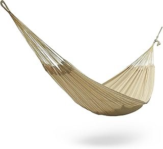 Hamaca yucateca artesanal de algodón hecha en México