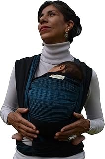 Fular Portabebés Artesanal Rebozo Balaj Negro Indajani