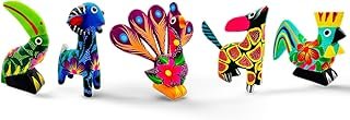 Paquete de 5 Alebrijes Hechos a Mano Artesanía Mexicana