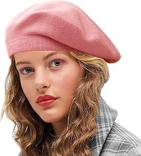 Boina artesanal reversible tejida para mujer estilo francés