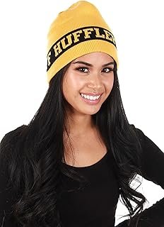 Gorro reversible tejido inspirado en casas mágicas estilo artesanal