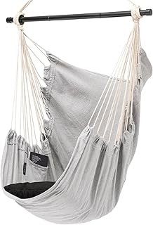 Silla hamaca colgante hecha a mano estilo bohemio para toda la familia