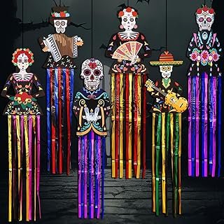 Calaveras Colgantes Día de Muertos Decoración Festiva Gran Formato