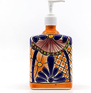 Dispensador de jabón Talavera pintado a mano para baño o cocina