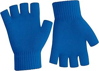Guantes sin dedos tejidos a mano unisex cálidos para escribir