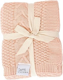 Manta artesanal para bebé en algodón orgánico suave y tejida